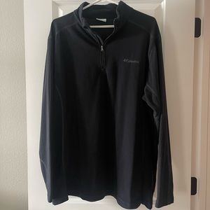 Men’s Columbia Black Quarter Zip Size XL